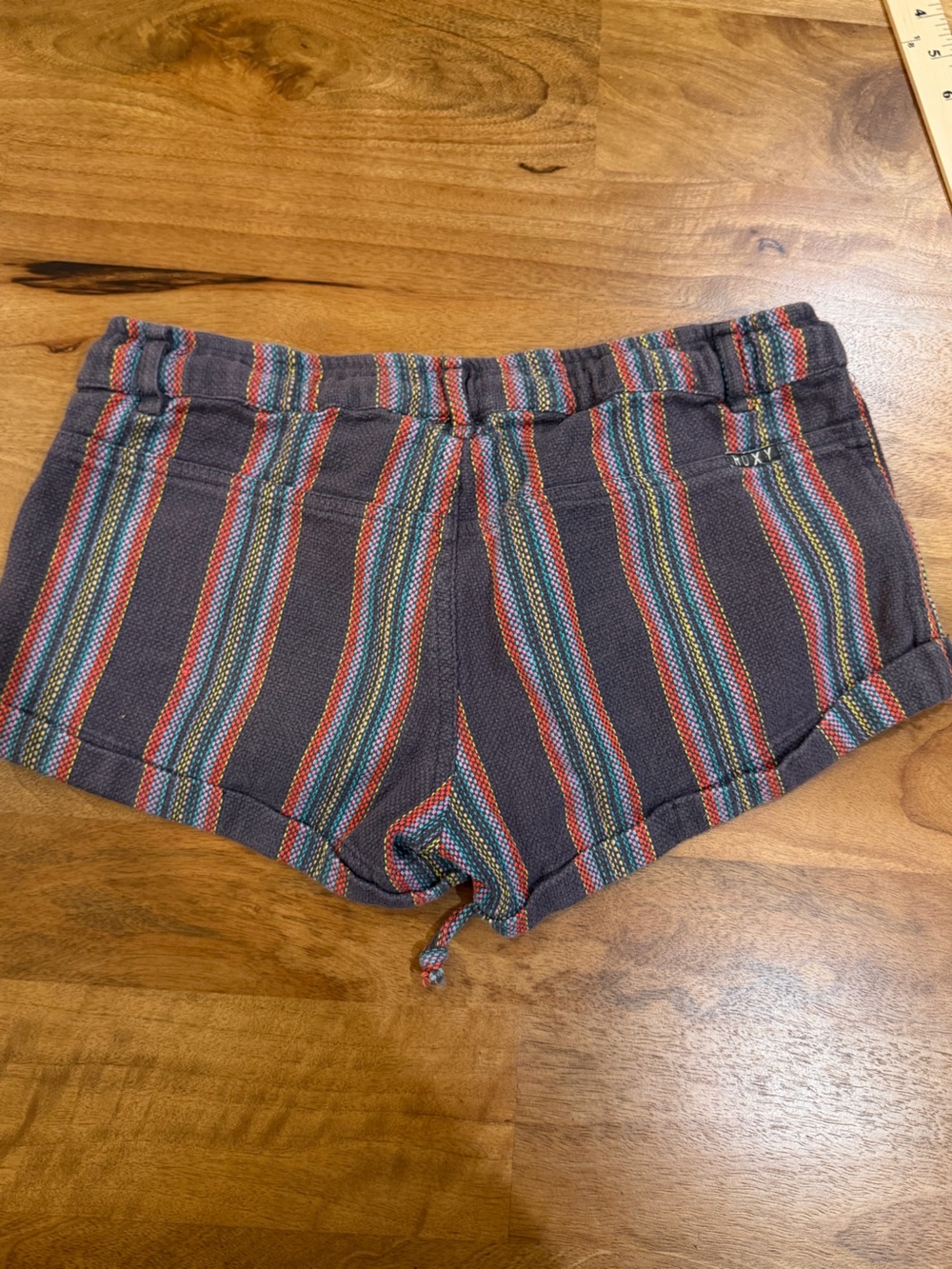 Roxy Multicolor Striped Drawstring Shorts - Size XS - Picture 9 of 10